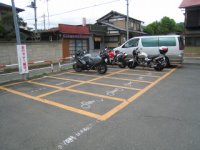 小鹿野町のバイク用駐車場